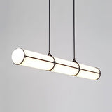 Modern Cylindrical Geometric LED Linear Pendant Light Modular Hanging Fixture