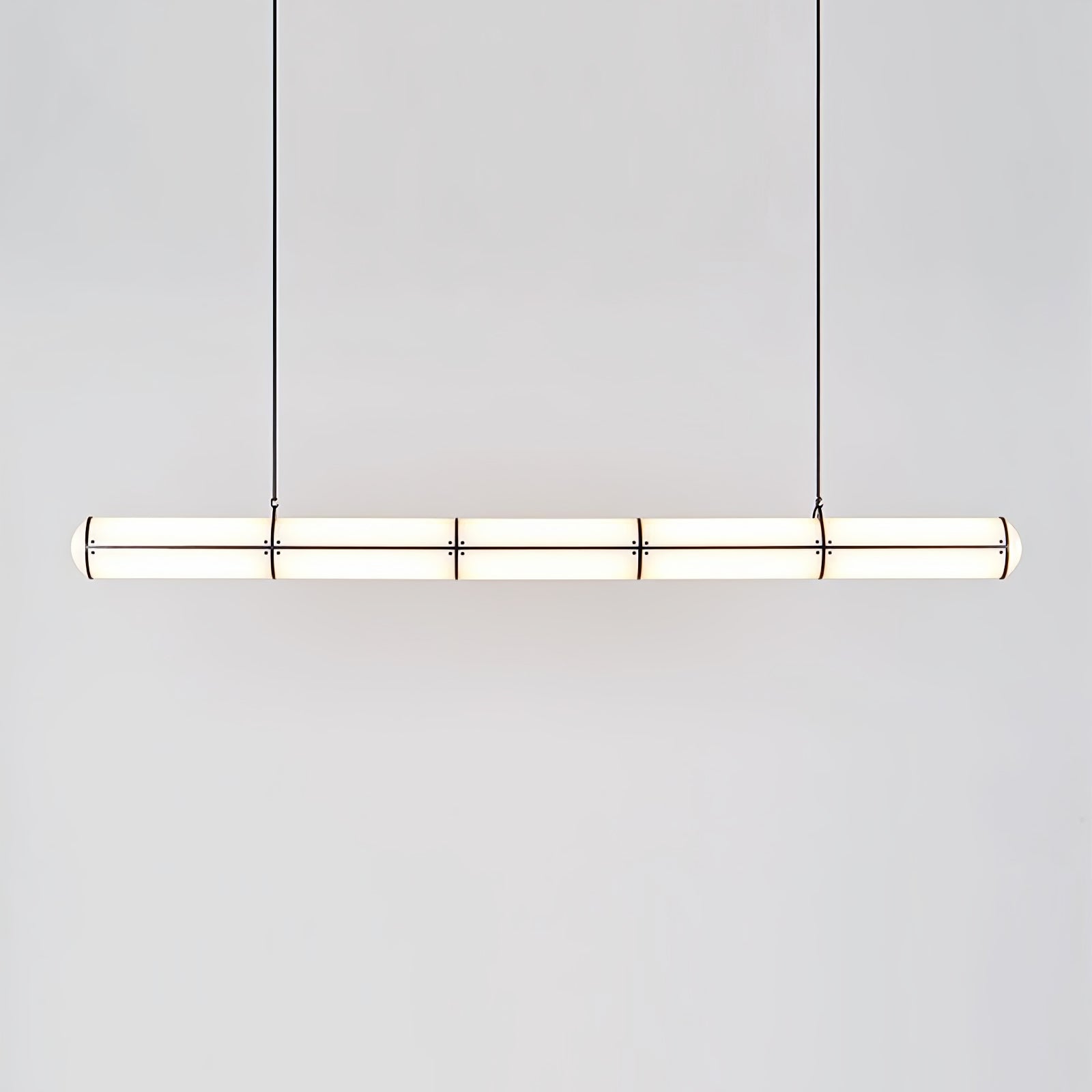 Modern Cylindrical Geometric LED Linear Pendant Light Modular Hanging Fixture