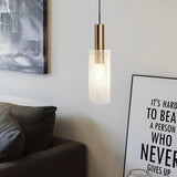 Modern Cylindrical Iron Grid Pendant Light Industrial Minimalist Hanging Fixture for Kitchen Island