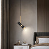Modern Cylindrical LED Pendant Light 3 Step Dimming Aluminum Hanging Lamp for Kitchen Island