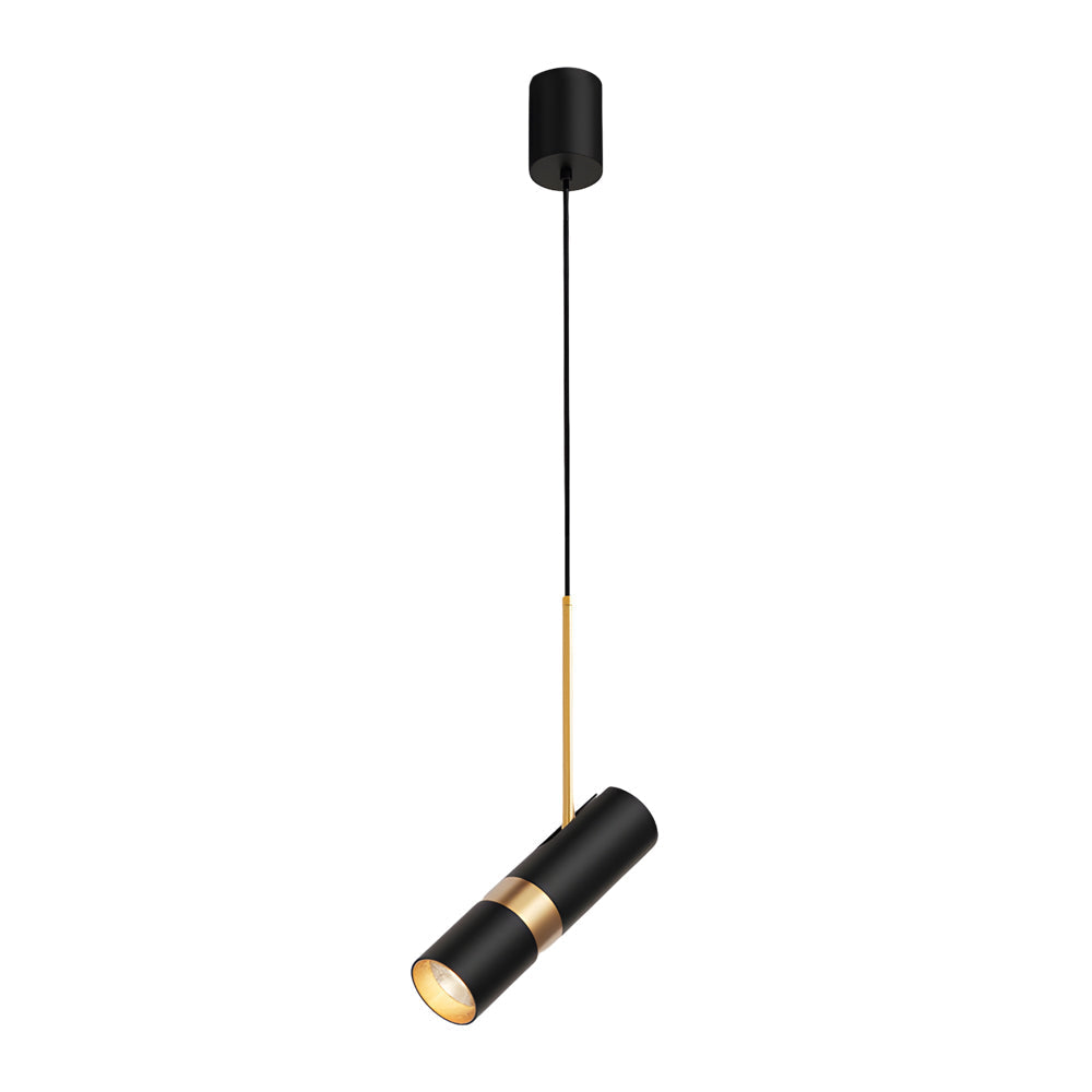 Modern Cylindrical LED Pendant Light 3 Step Dimming Aluminum Hanging Lamp for Kitchen Island