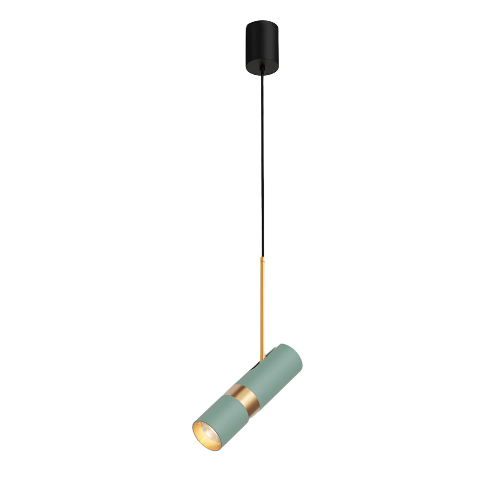 Modern Cylindrical LED Pendant Light 3 Step Dimming Aluminum Hanging Lamp for Kitchen Island