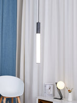 Modern Cylindrical LED Pendant Light Asymmetrical Aluminum Cluster Hanging Fixture for Dining Room
