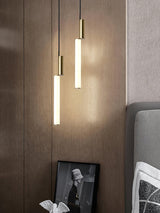Modern Cylindrical LED Pendant Light Asymmetrical Aluminum Cluster Hanging Fixture for Dining Room