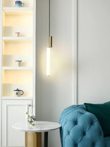 Modern Cylindrical LED Pendant Light Asymmetrical Aluminum Cluster Hanging Fixture for Dining Room