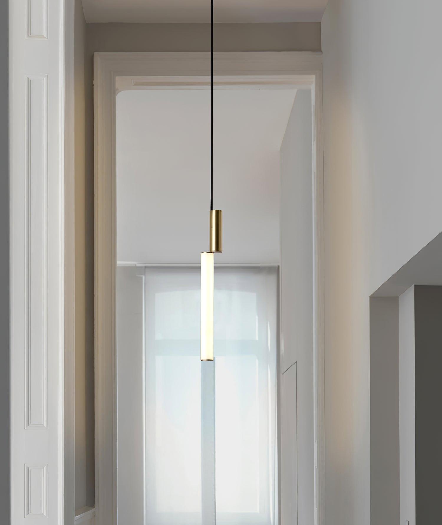 Modern Cylindrical LED Pendant Light Asymmetrical Aluminum Cluster Hanging Fixture for Dining Room