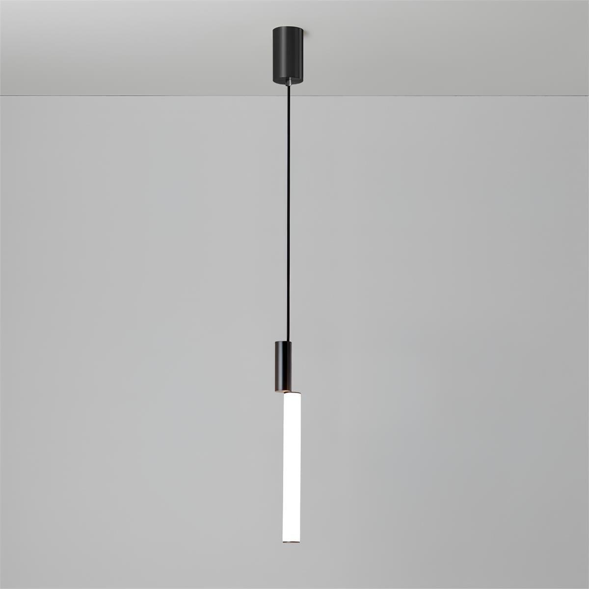 Modern Cylindrical LED Pendant Light Asymmetrical Aluminum Cluster Hanging Fixture for Dining Room
