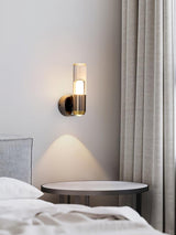 Modern Cylindrical LED Wall Sconce Minimalist Indoor Light Fixture Set of 2