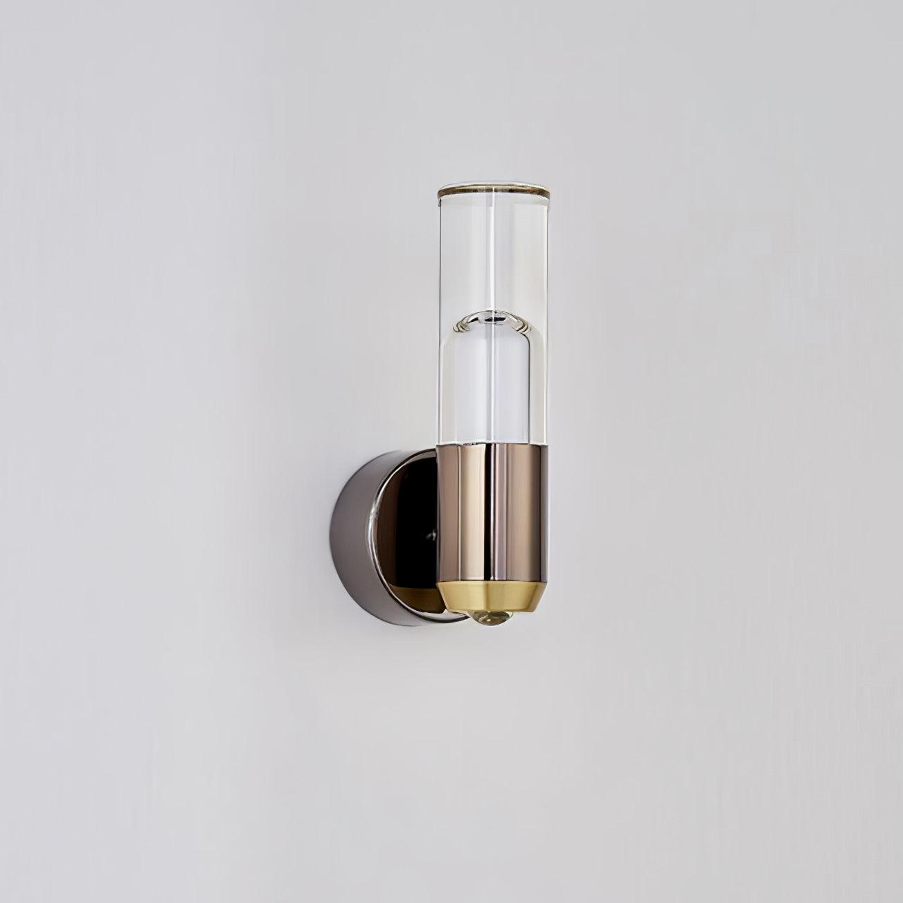 Modern Cylindrical LED Wall Sconce Minimalist Indoor Light Fixture Set of 2