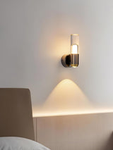 Modern Cylindrical LED Wall Sconce Minimalist Indoor Light Fixture Set of 2