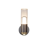 Modern Cylindrical LED Wall Sconce Minimalist Indoor Light Fixture Set of 2