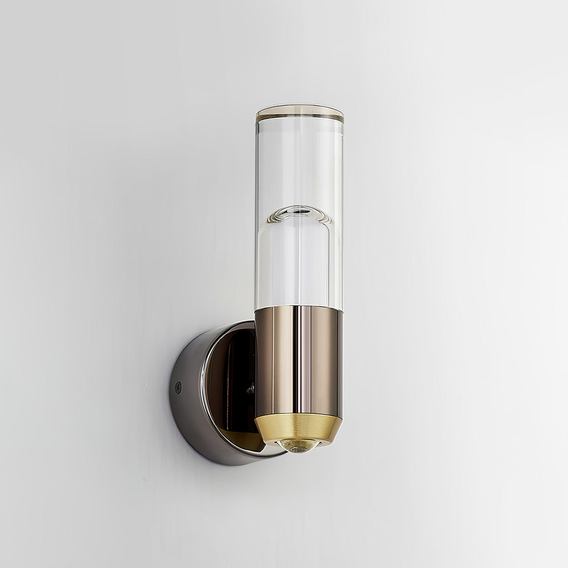 Modern Cylindrical LED Wall Sconce Minimalist Indoor Light Fixture Set of 2