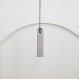 Modern Cylindrical Long Tube Glass Pendant Lamp Minimalist Hanging Ceiling Fixture