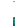 Modern Cylindrical Long Tube Glass Pendant Lamp Minimalist Hanging Ceiling Fixture