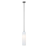 Modern Cylindrical Long Tube Glass Pendant Lamp Minimalist Hanging Ceiling Fixture