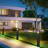Modern Cylindrical Outdoor LED Lawn Lamp Waterproof Landscape Pathway Lighting