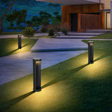 Modern Cylindrical Outdoor LED Lawn Lamp Waterproof Landscape Pathway Lighting