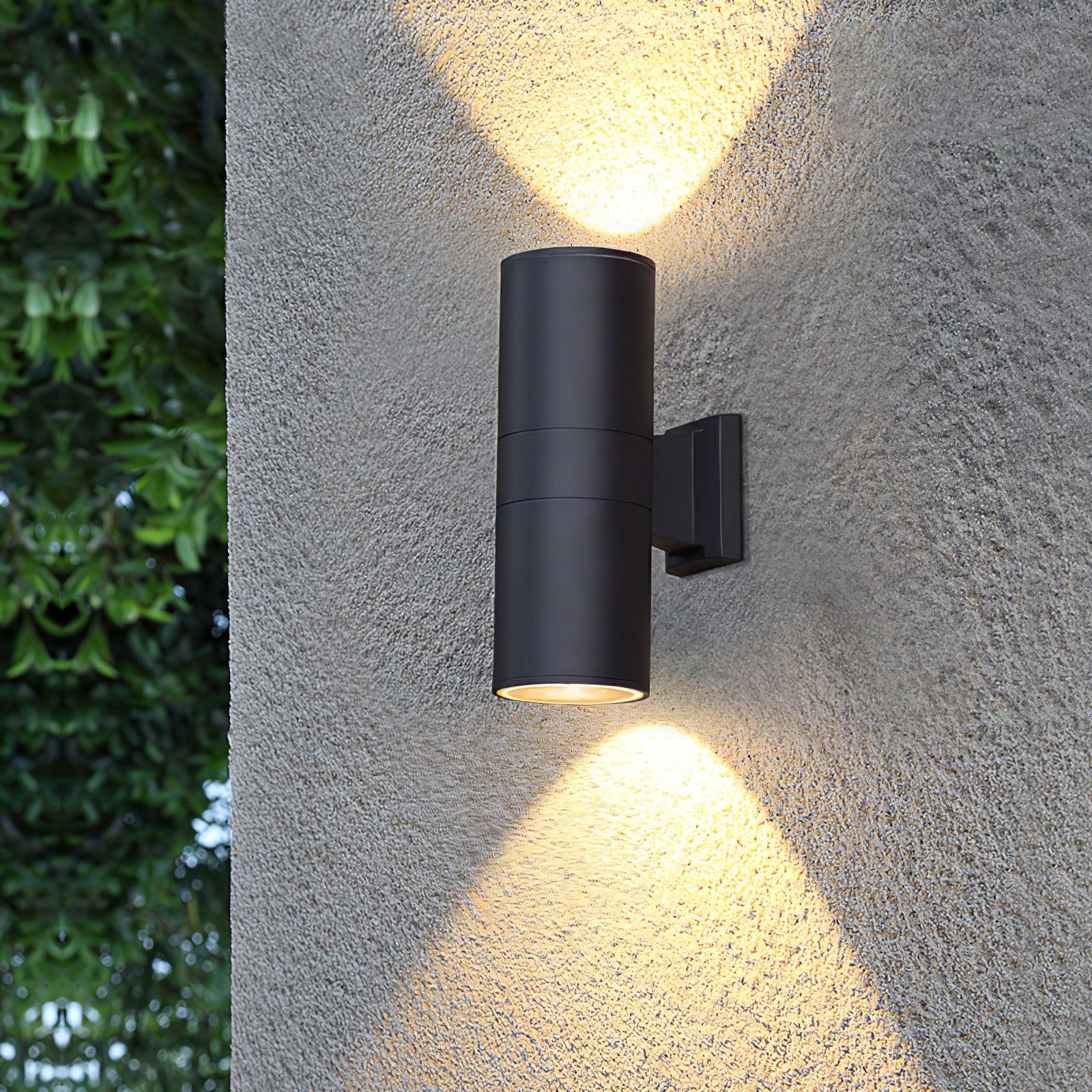 Modern Cylindrical Outdoor LED Wall Sconce Waterproof Aluminum Exterior Light for Porch and Garden
