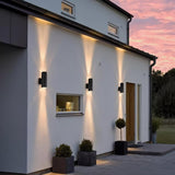 Modern Cylindrical Outdoor LED Wall Sconce Waterproof Aluminum Exterior Light for Porch and Garden