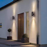 Modern Cylindrical Outdoor LED Wall Sconce Waterproof Aluminum Exterior Light for Porch and Garden