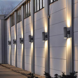 Modern Cylindrical Outdoor LED Wall Sconce Waterproof Aluminum Exterior Light for Porch and Garden