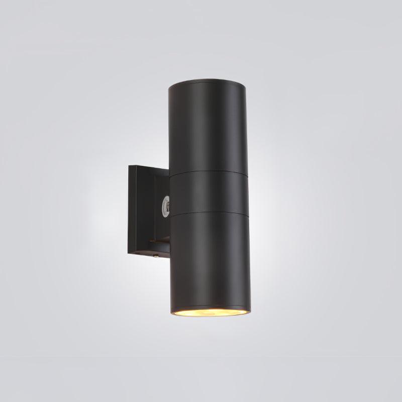 Modern Cylindrical Outdoor LED Wall Sconce Waterproof Aluminum Exterior Light for Porch and Garden