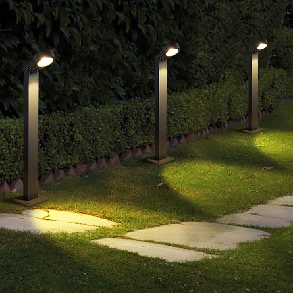 Modern Dark Gray Waterproof LED Outdoor Garden Path Light for Landscape