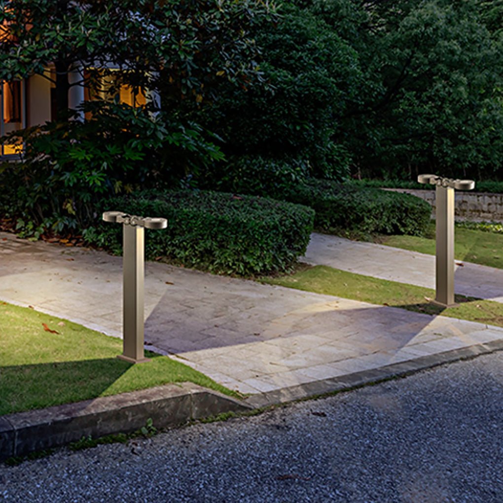 Modern Dark Gray Waterproof LED Outdoor Garden Path Light for Landscape