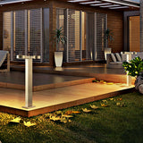 Modern Dark Gray Waterproof LED Outdoor Garden Path Light for Landscape