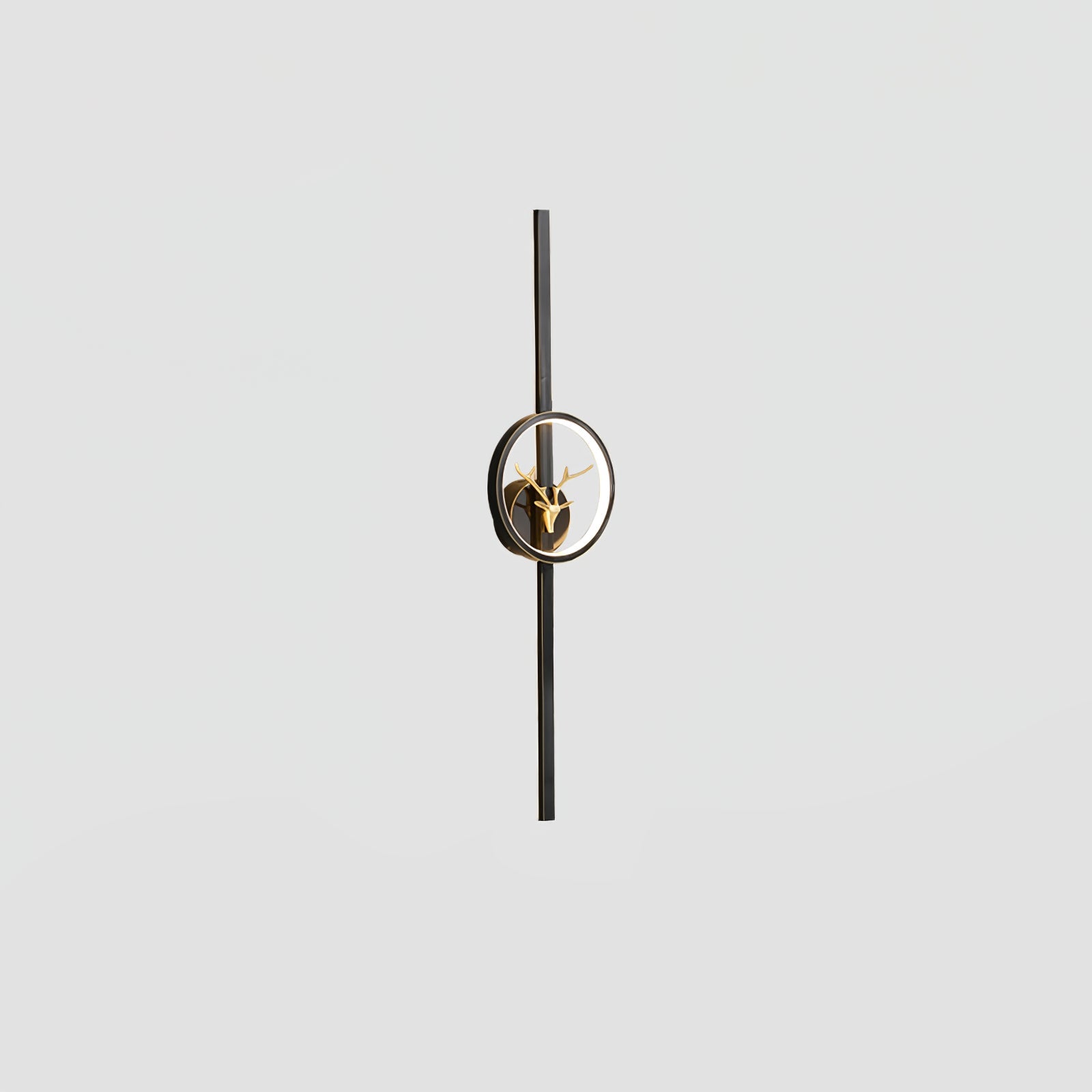 Modern Decorative Deer Brass Wall Sconce LED Light Fixture for Home Interiors