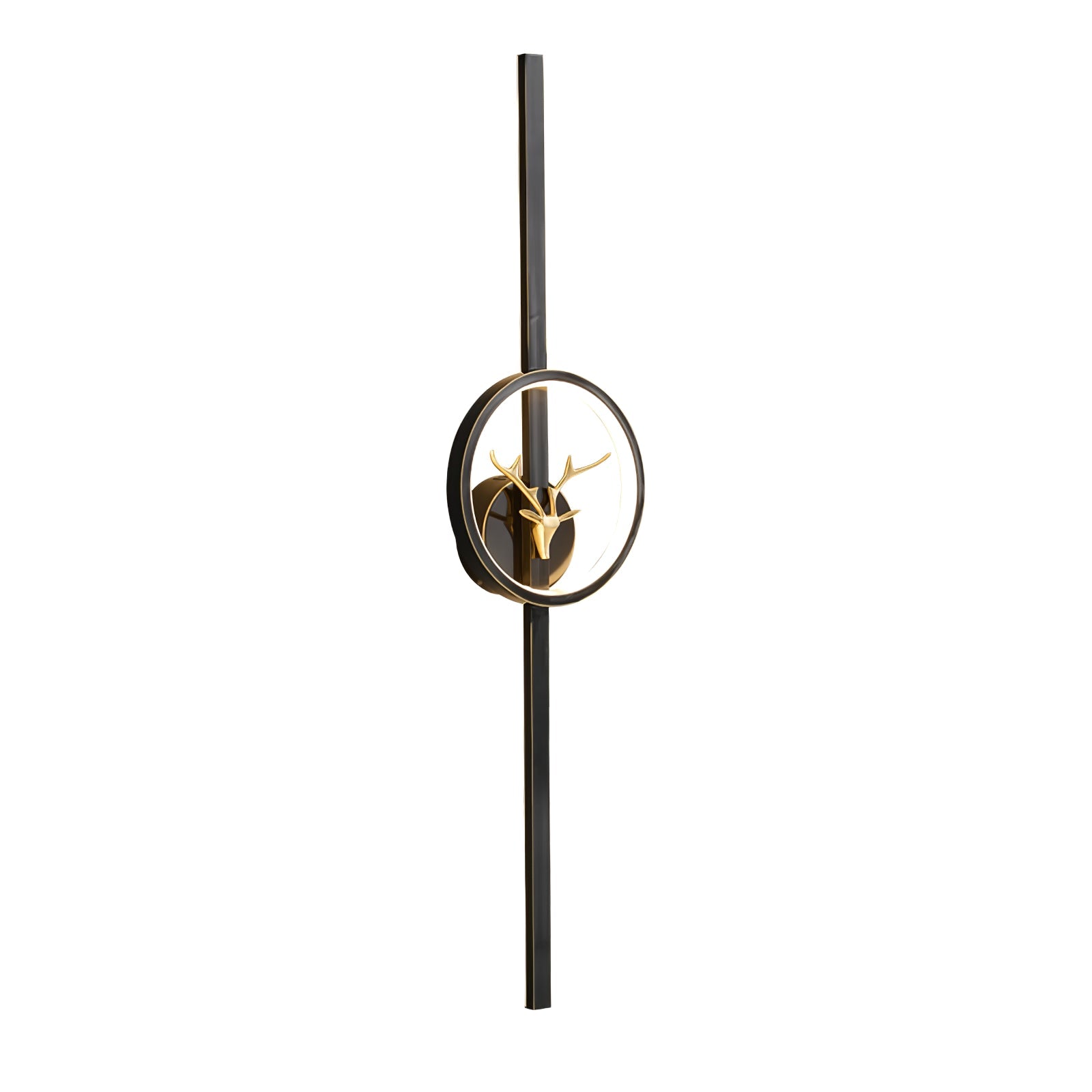 Modern Decorative Deer Brass Wall Sconce LED Light Fixture for Home Interiors