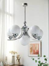 Modern Dewdrop Glass Globe Chandelier Art Deco Pendant Lighting for Living Room