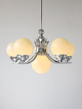Modern Dewdrop Glass Globe Chandelier Art Deco Pendant Lighting for Living Room