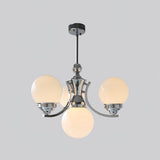 Modern Dewdrop Glass Globe Chandelier Art Deco Pendant Lighting for Living Room