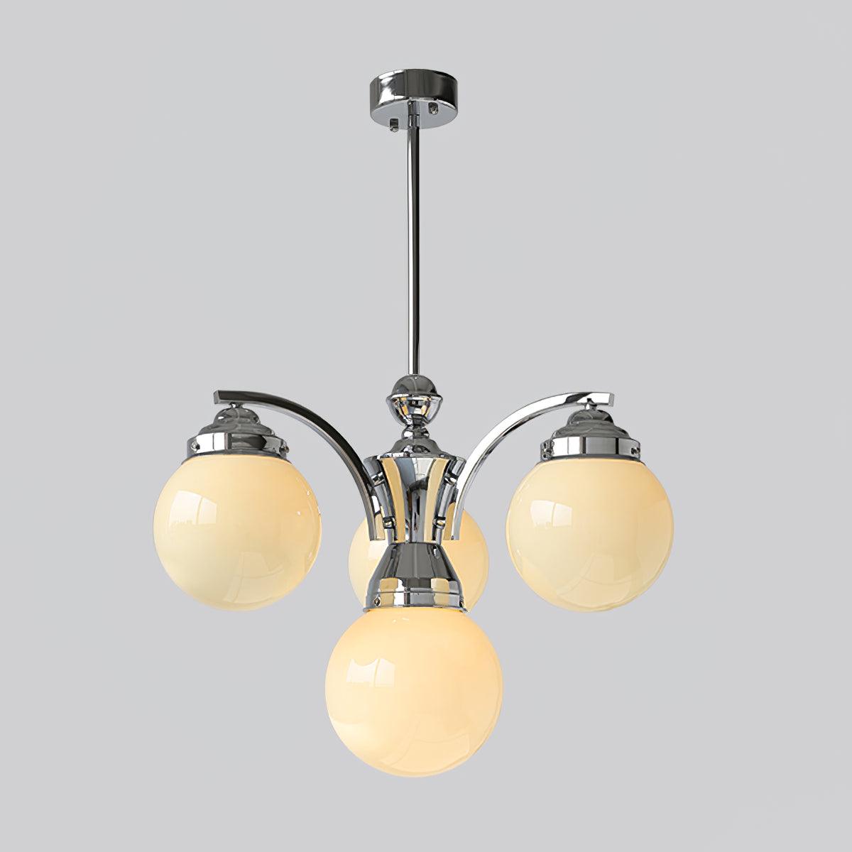 Modern Dewdrop Glass Globe Chandelier Art Deco Pendant Lighting for Living Room