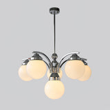 Modern Dewdrop Glass Globe Chandelier Art Deco Pendant Lighting for Living Room