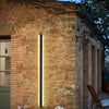 Modern Dimmable Black Metal Long Strip Waterproof LED Outdoor Wall Sconce Lighting