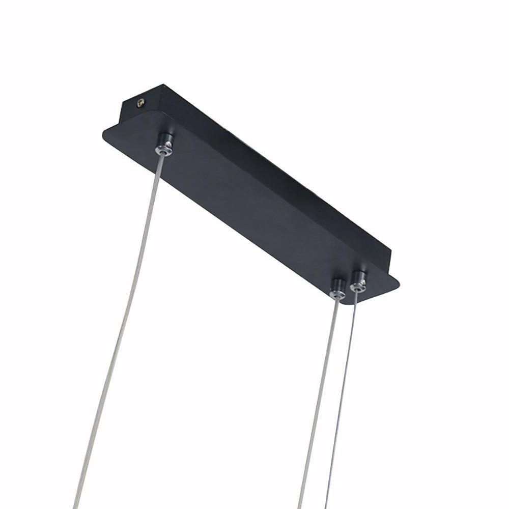 Modern Dimmable LED Ring and Linear Pendant Light for Kitchen Island Decor