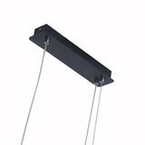 Modern Dimmable LED Ring and Linear Pendant Light for Kitchen Island Decor