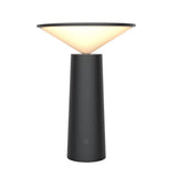 Modern Dimmable LED Torch Table Lamp with Rotatable Shade and USB Charging Base