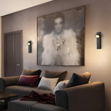 Modern Dimmable LED Wall Sconce with Rotatable Spotlight and Touch Control for Bedroom Reading