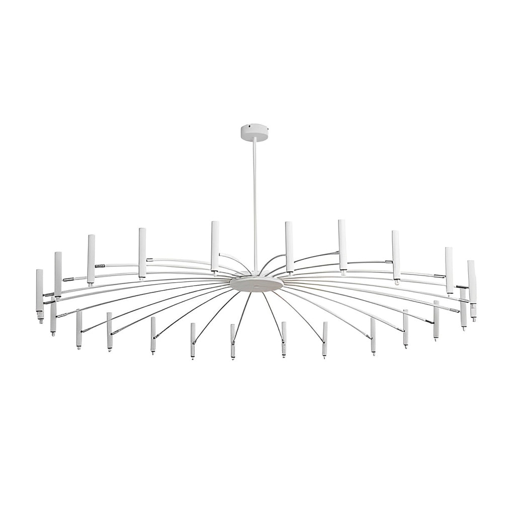 Modern DIY Adjustable Metal LED Chandelier Three Step Dimming Minimalist Pendant Light