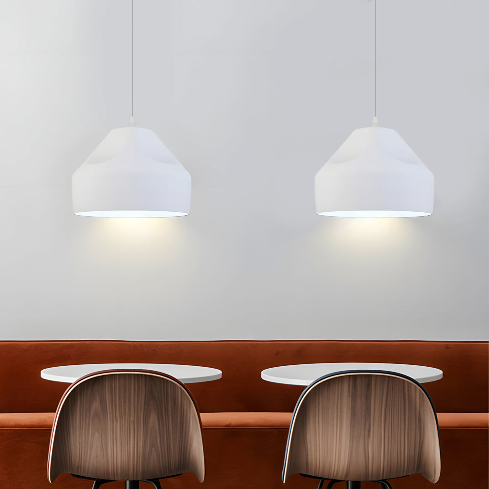 Modern Dome Aluminum LED Pendant Light for Dining Room and Office Adjustable Hanging Lamp