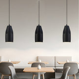 Modern Dome Aluminum LED Pendant Light for Dining Room and Office Adjustable Hanging Lamp