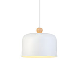Modern Dome Aluminum LED Pendant Light for Dining Room and Office Adjustable Hanging Lamp