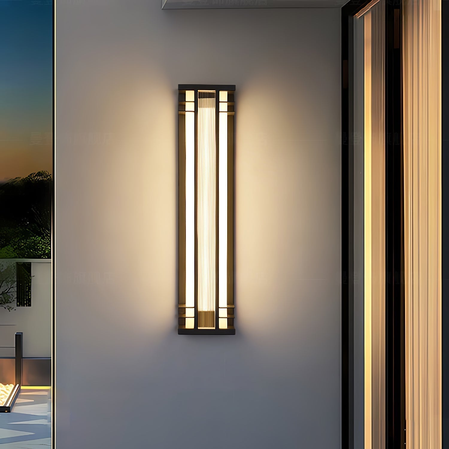 Modern Double Axis Outdoor Wall Sconce Waterproof Stainless Steel Exterior LED Lighting
