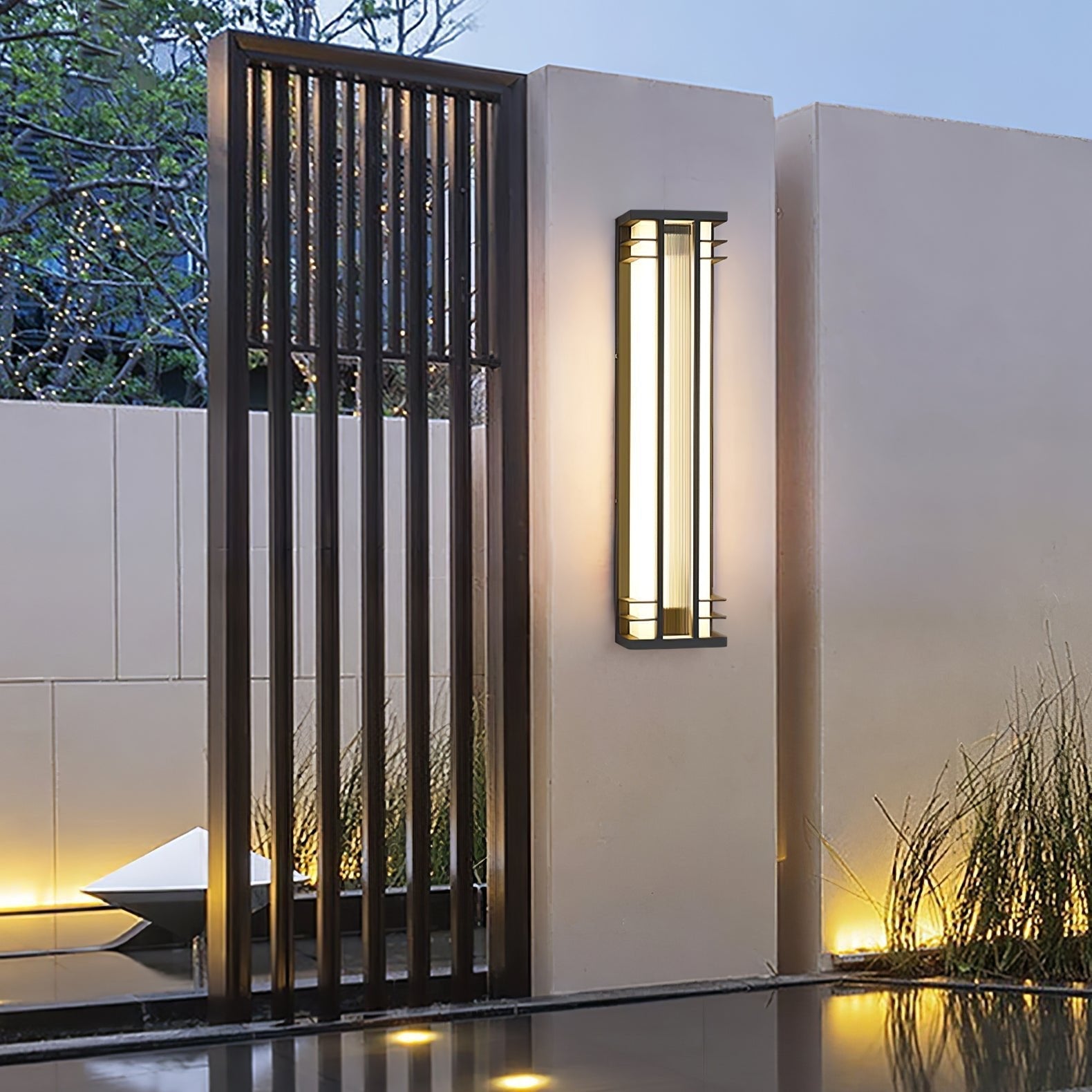 Modern Double Axis Outdoor Wall Sconce Waterproof Stainless Steel Exterior LED Lighting