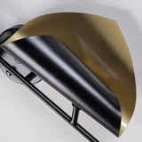 Modern Double Shade Metal Wall Sconce with Adjustable Rotation in Black and Gold