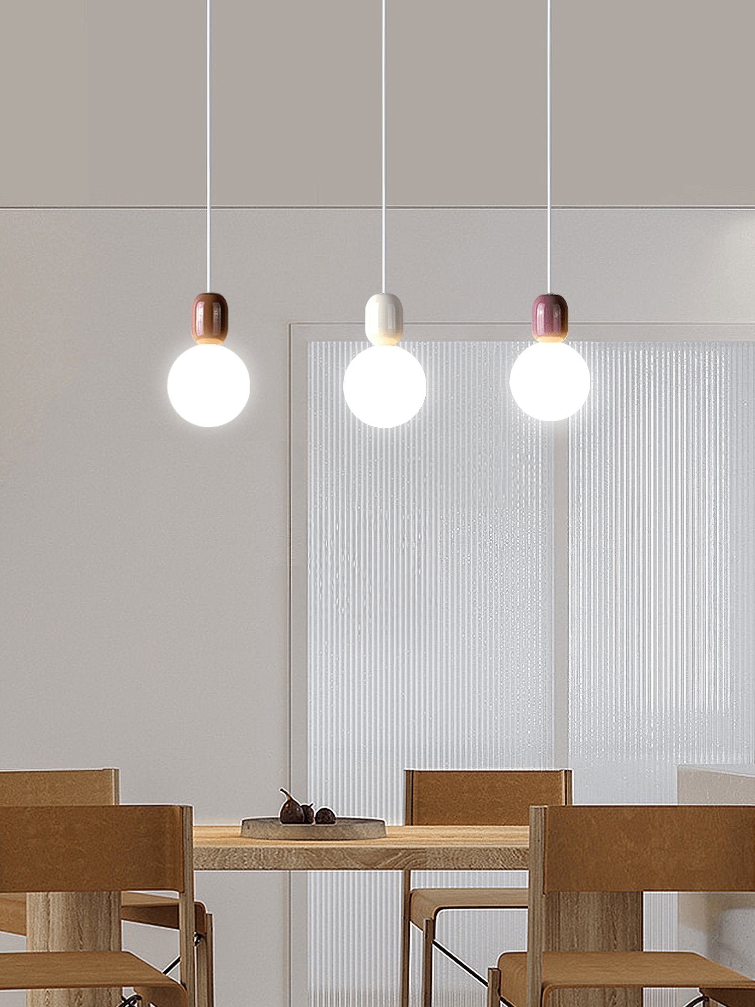 Modern Double Sphere Acrylic Pendant Light for Contemporary Dining and Living Areas