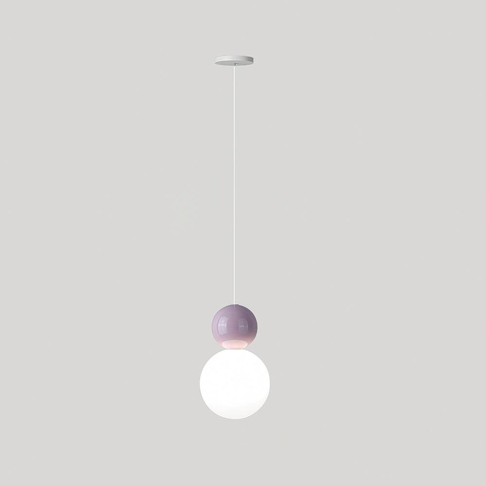 Modern Double Sphere Acrylic Pendant Light for Contemporary Dining and Living Areas